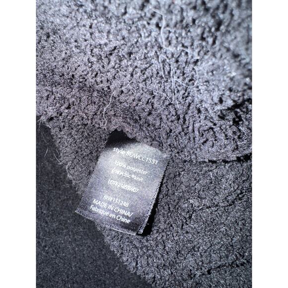 Barefoot Dreams CozyChic Cable Shawl Cardigan Black XS GUC - Picture 7 of 7